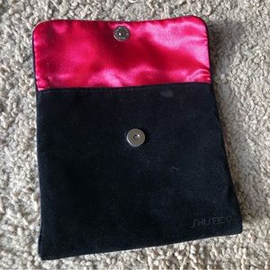 Vintage Shiseido velour cosmetic pouch